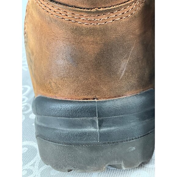 Red Wing Men's‎ Work Boots Brown Size 12 D Leather Steel Toe Imperfections - Picture 12 of 14